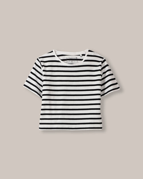 Playera Cropped Manga Corta